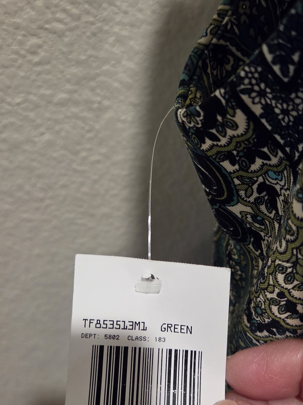 connected apparel Teal and Olive Paisley-Print Sleeveless Shift Dress - Picture 6 of 7